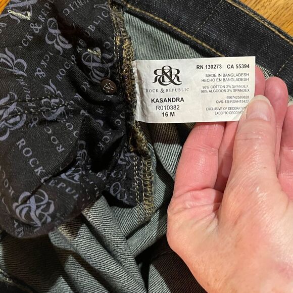 Rock & Republic Kasandra Boot Cut Jean Size 16 M NWOT - Picture 7 of 13